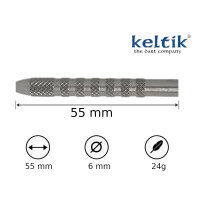 Steeldart Steel Dart Pfeile Keltik Carnac 80% Tungsten in 24g + 26g