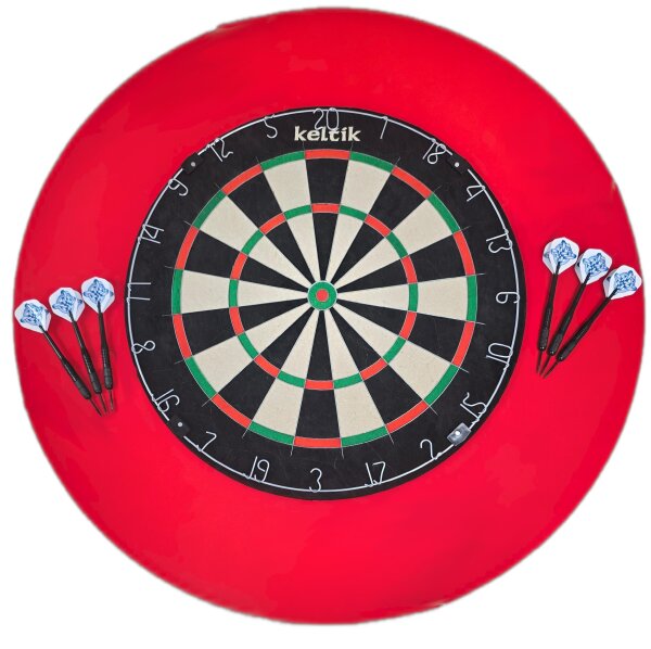 Keltik Ravencore Dartboard Set mit Surround und Steeldarts