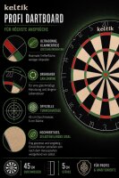 Keltik Ravencore Dartboard Set mit Dartständer