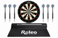Keltik Steeldart Set mit Dartboard, Pfeilen und Dartmatte