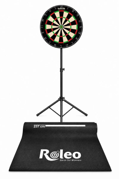 Keltik Steeldart Set mit Dartboard, Ständer und Dartmatte