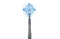Keltik Steeldart Set mit Dartboard, 2 Dartsets und Ständer